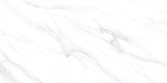 Polar Marble matt marble-look porcelain tile, 600 × 1200 mm