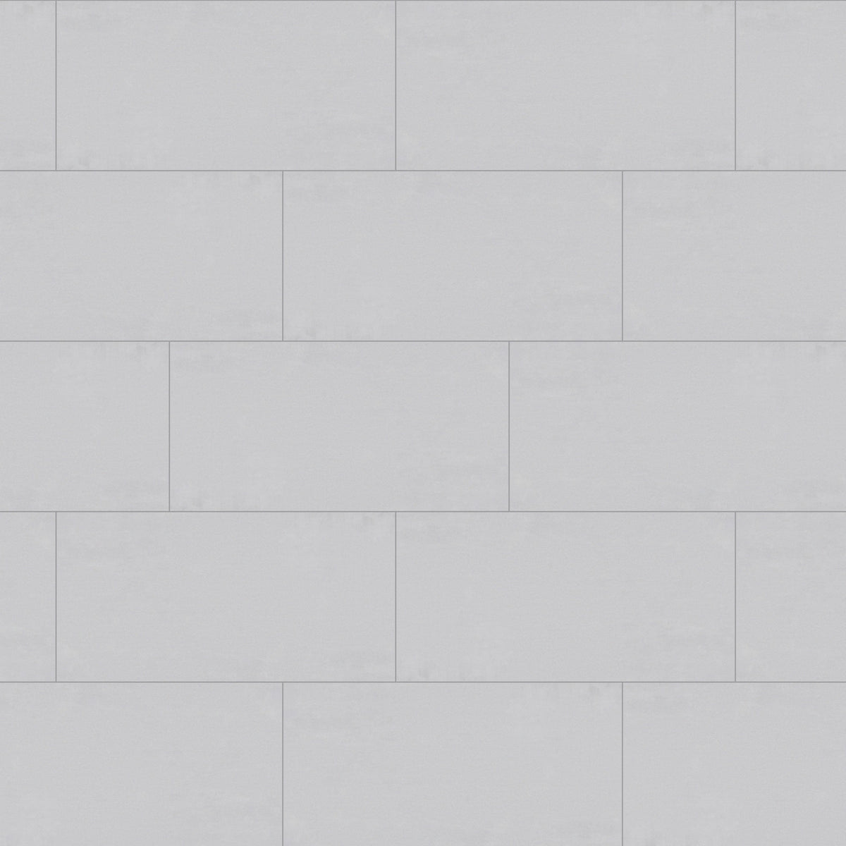 Cloud Cement 300 x 600 mm tiles laid in a one-third offset with 2 mm grout (layout illustration)