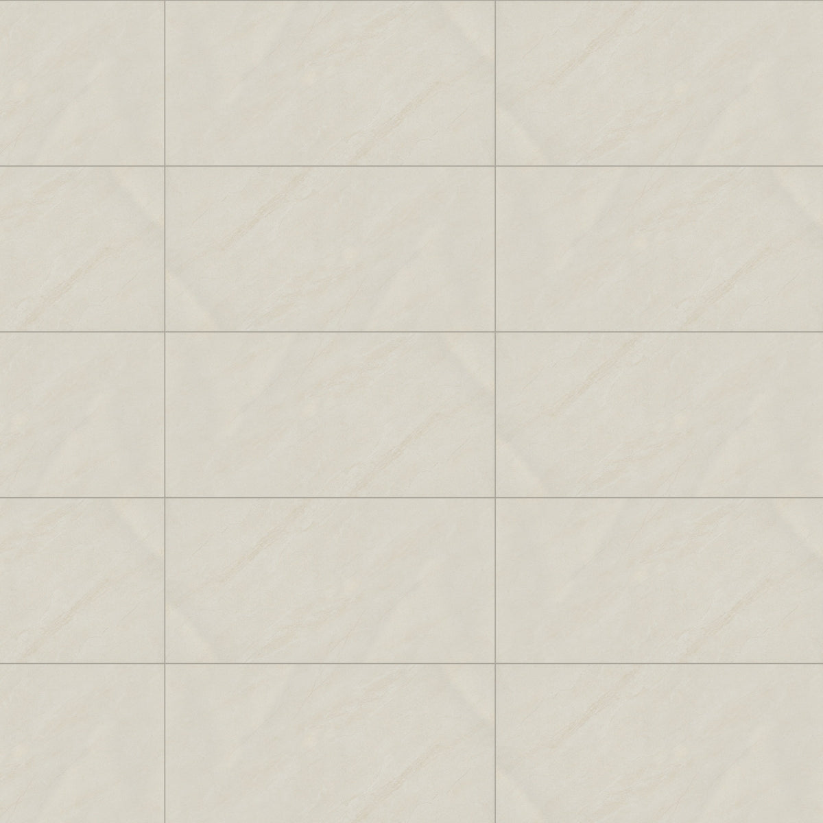 Ivory Veil 300 x 600 mm tiles laid in a straight stack with 2 mm grout (layout illustration)