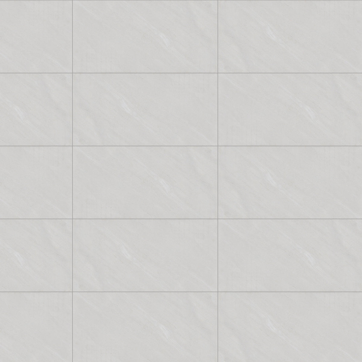 Mist Quartz 300 x 600 mm tiles laid in a straight stack with 2 mm grout (layout illustration)