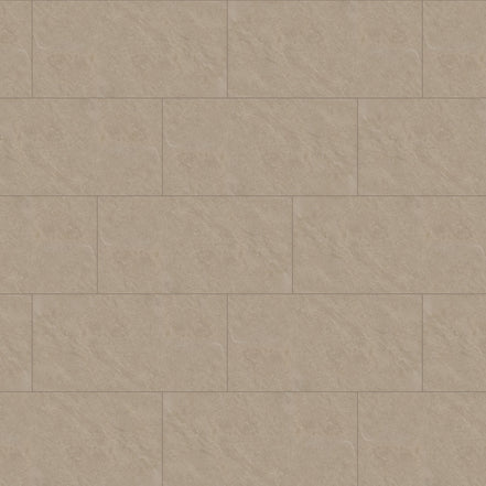 Warm Sandstone 300 x 600 mm tiles laid in a one-third offset with 2 mm grout (layout illustration)