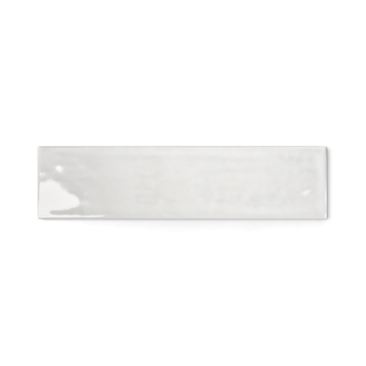 Fresco Selenite 75 × 300 gloss white tile – product shot