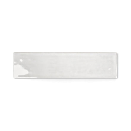 Fresco Selenite 75 × 300 gloss white tile – product shot
