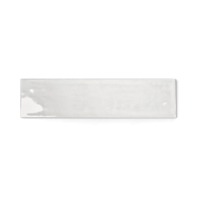 Fresco Selenite 75 × 300 gloss white tile – product shot