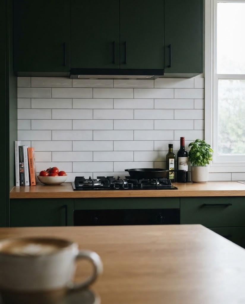 Calcite tile in a kitchen (illustration)
