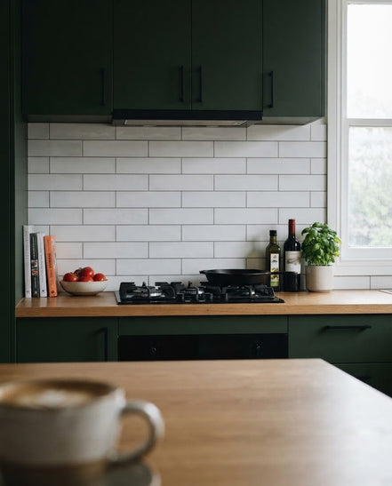 Calcite tile in a kitchen (illustration)