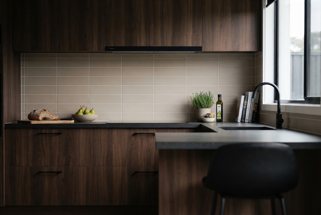 Bisque tile in a kitchen (illustration)