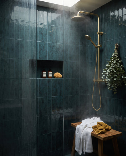 Fresco Prussian | Gloss 75 × 300