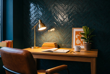 Fresco Prussian | Gloss 75 × 300