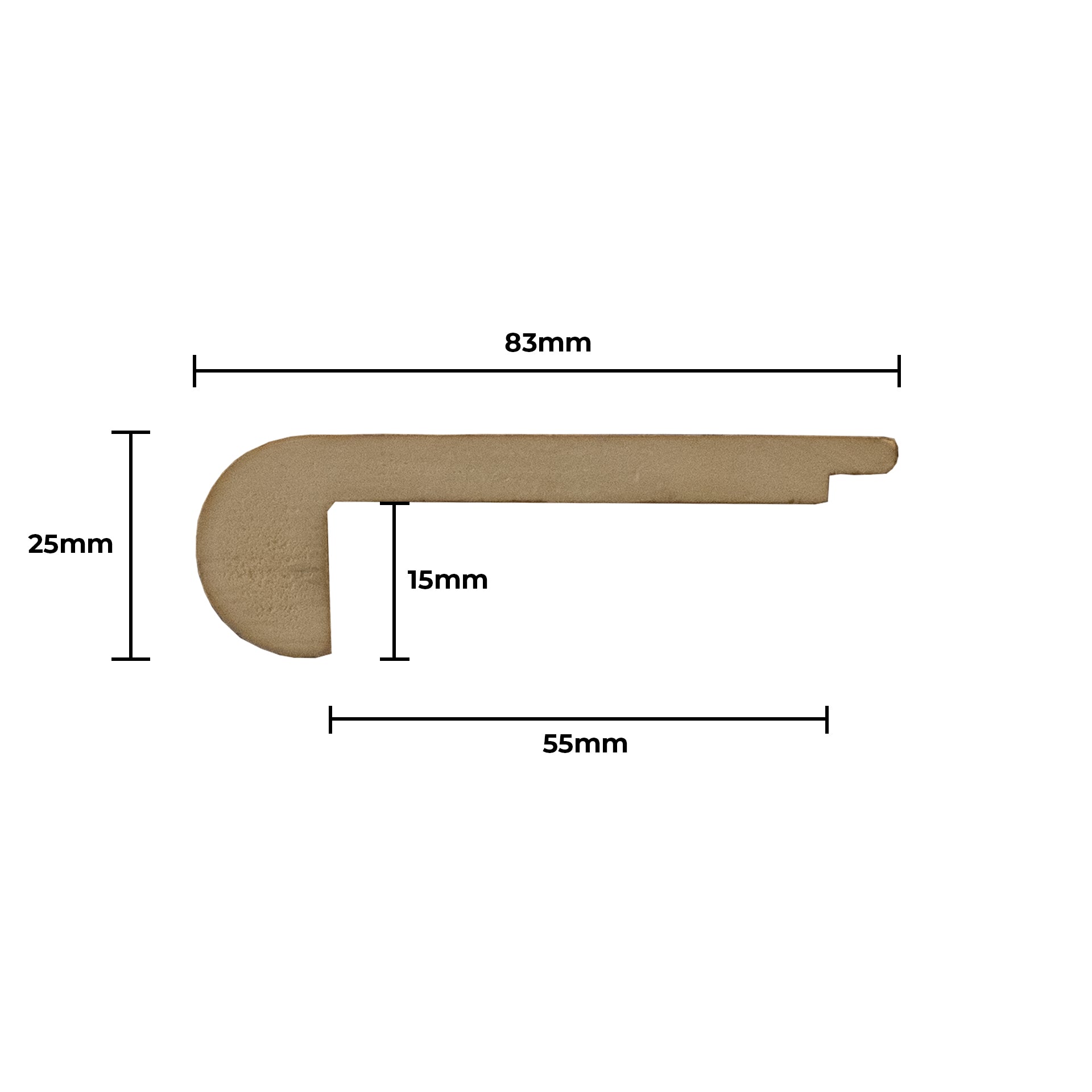 Flush Stair Nose for Hybrid flooring