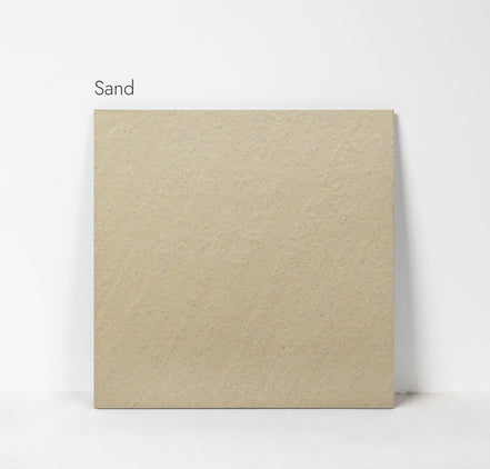 Cleft Sand tiles in a room setting