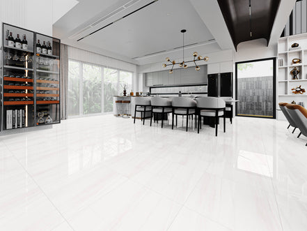 Ethereal Stone Series | Gloss Marble-Look Porcelain Tile
