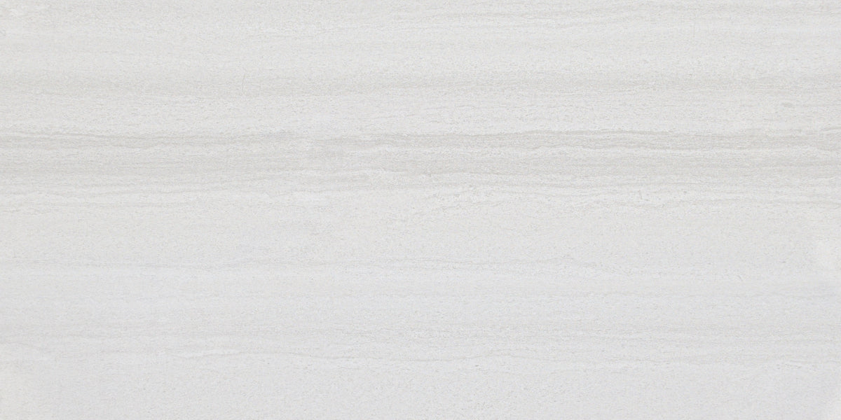 White Strata 300 x 600 mm matt porcelain tile face