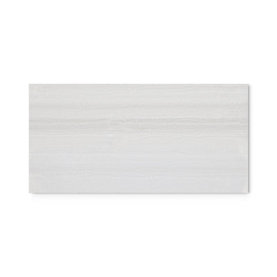 White Strata 300 x 600 mm tile on white