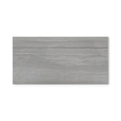 Silver Strata 300 x 600 mm tile on white