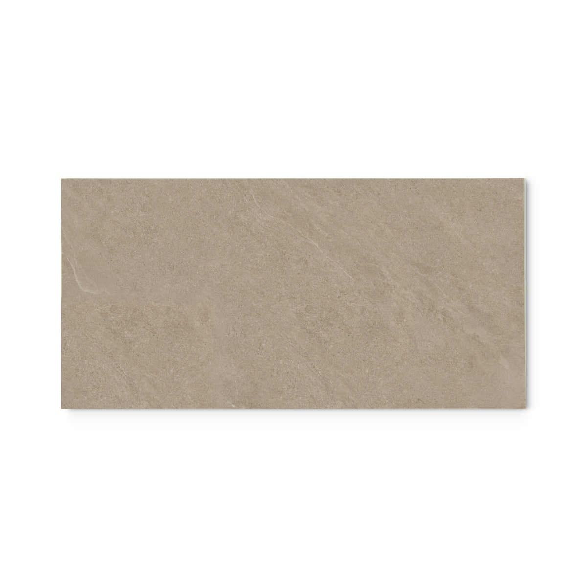Warm Sandstone 300 x 600 mm tile on white