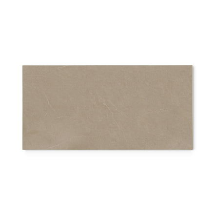 Mocha Stone 300 x 600 mm tile on white