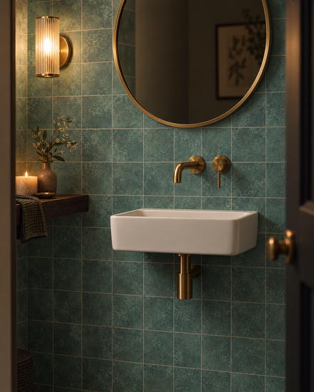 Fresco Verdigris | Matt Square 150 × 150