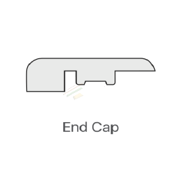 End-cap hybrid flooring